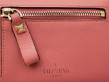 Valentino Garavani Rockstud Compact Bifold Wallet In Pink Leather Fw0926lcrdu