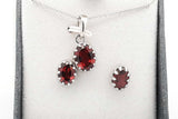 Set Of 5 Gemstone Ensemble Sets In Sterling Silver Eb0925crsa