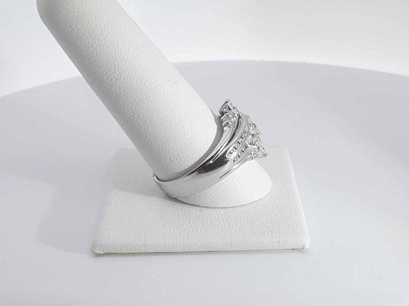 .84ctw Diamonds 14k White Gold 6.2 Grams Ring Size 10 Sd0725worsa