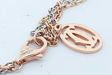 Cartier Trinity 18k Tricolor Gold Necklace 6.8 Grams 18 Inch Eb0626exzde