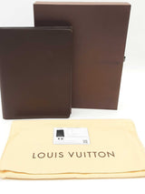 Louis Vuitton Brown Leather Necessaire Writing Portfolio Eb1025lxzde