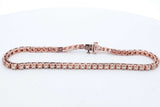 1.74cttw Diamond Tennis Bracelet In 10k Rose Gold 10.9 Grams 8 Inch Eb0826ixzde
