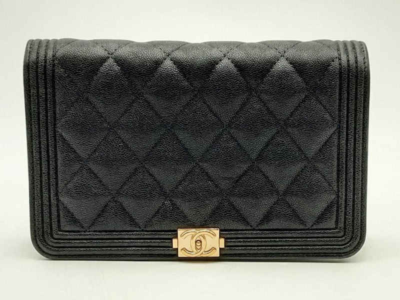 Chanel Boy Wallet On Chain Blue Handbag Aa0325lzxzsa