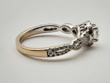 Approx. 1.31 Ctw Diamonds 14k White Gold 3.3g Ring Size 7.25 Do0724exzde