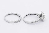 1.87cttw Diamond Wedding Set In 14k White Gold 4.6 Grams Size 6.5 Eb0925lixzsa