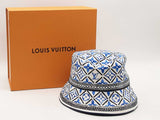 Louis Vuitton Reversible Bucket Hat Blue And White Aa1125wrzsa