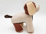 Louis Vuitton Doudou Oscar Dog White Brown Leather Plush Toy Do1025wxzde