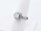 Neil Lane 1.7 Cttw Diamond & 14k White Gold Ring 4.7 Grams Size 8 Fw0425lrzxdu