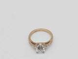 1.24dwt Lab Grown Diamond 4.4 Grams 18k Yellow Gold Size 6.5 Mk0825owrmia