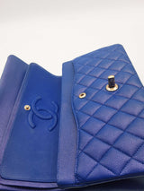 Chanel Quilted Iridescent Caviar Classic Double Flap Shoulder Bag Eb0126orxzsa