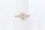 0.55ctw Center Diamond Ring In 14k Rose Gold 3.4 Grams Size 8 Eb1125lwrxdu