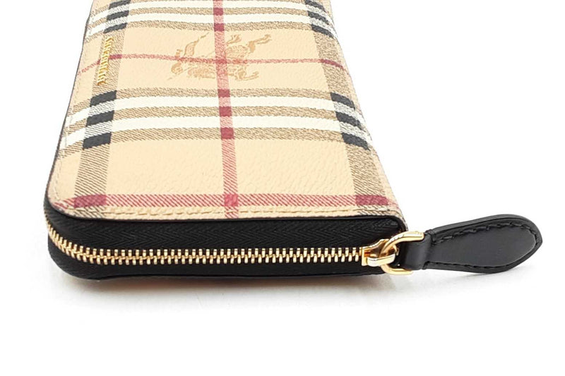 Burberry Haymarket Check Zip Around Wallet Eb1025loxdu