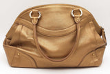 Mcm Gold Metallic Leather Top Handle Satchel Bag Eb0726lordu
