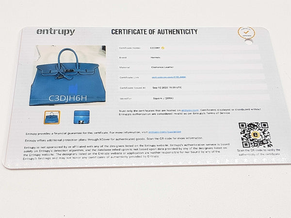 Hermes Birkin 35 Bleu Jean Blue Clemence Palladium Hardware Handbag Do0925erxzde