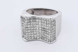 3.78cttw Princess Cut Diamond Ring In 14k White Gold 16.7g Size 9.5 Eb0526lixzdu