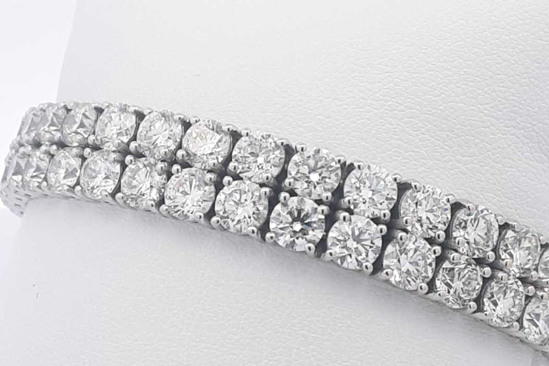 Diamond Bracelet In 14k White Gold 41.99 Grams 8 Inch Eb0824oxzmia