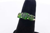 Green Gemstone Ring In 10k Yellow Gold 2.2 Grams Size 7 Eb0726lxzsa
