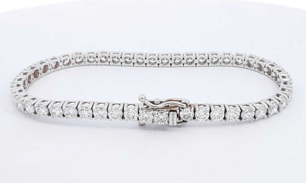 14k White Gold Lab Grown Diamond Tennis Bracelet 7 Inch Eboxpxde 144010030925