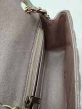 Chanel Quilted Metallic Iridescent Leather Mini Flap Bag Eb1026erxsa