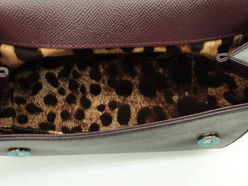 Dolce & Gabbana Sicily Dark Purple Handbag Sd0425irz