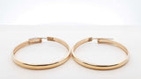 14k Yellow Gold Classic Hoop Earrings 6.1 Grams Fw0326wxzdu