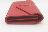Yves Saint Laurent Cassandre Quilted Leather Envelope Chain Wallet Eb0526clrsa