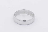 14k White Gold Wedding Band 4.8 Grams Size 9 Eb0426wxzsa