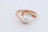 Pearl Ring In 14k Yellow Gold 3.3 Grams Size 9 Eb0925llxdu