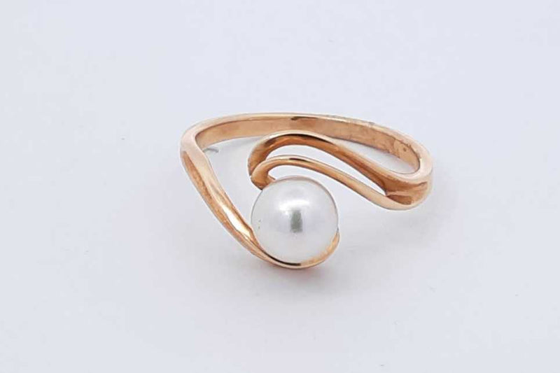 Pearl Ring In 14k Yellow Gold 3.3 Grams Size 9 Eb0925llxdu