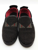 Fendi Monster Studded Slip On Sneakers Size 11 Eb0925lorde