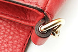 Gucci Red Leather Soho Flap Chain Crossbody Bag Eb0826wxzsa