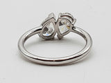 1.62 Cttw Lab Grown Diamonds 14k White Gold 2.77g Ring Size 7 Do0726crxde