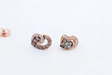 Le Vian Diamond Stud Earrings In 14k Rose & Yellow Gold 2 Grams Eb1224lxid7