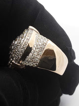 1.32 Cttw Diamond & 14k Yellow Gold Cluster Ring 14.4 Gram Size 9.5 Fw0926lorzdu
