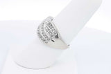 Approx. 0.46ctw Diamond Ring In 10k White Gold 3.7 Grams Size 7.5 Eb1124lxzdu