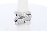 4.0cttw Diamond Ring In 14k White Gold 13 Grams Size 7 Eb0926lrxzde