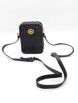 Versace Medusa Black Leather Biggie Crossbody Bag Eb0526lrrde