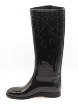 Louis Vuitton Embossed Monogram Drop Rubber Boots Size 40 Eb1225pxzde