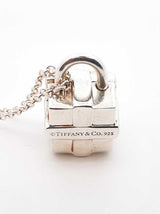 Tiffany & Co. Gift Box Padlock Charm In 925 Silver 17.2 Gram 18 Inch Fw1026lrxdu