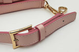 Mcm Aren Crescent Pink Leather Hobo Shoulder Bag Eb0826pxzsa