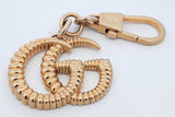 Gucci Doube G Gold Tone Key Ring Bag Charm Eb0726crdu