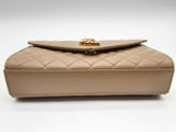 Yves Saint Laurent Envelope Tan Quilted Leather Chain Crossbody Bag Do0824lxzxde