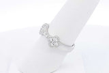 0.8ctw Lab Grown Diamond Ring In 925 Sterling Silver 3.6 Grams Size 7 Eb0325spsa