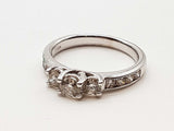 0.38 Cttw Natural Diamonds 10k White Gold 3.3g Ring Size 7 Do0326lrxde