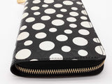 Louis Vuitton X Kusama Monogram Embossed Black White Pokodots Wallet Do0526prxde