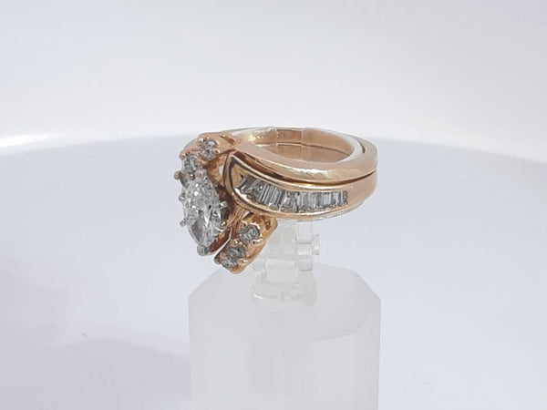 1.70 Cttw Diamond 14k Yellow Gold Ring 7.9 Grams Size 7 Aa0325eorsa