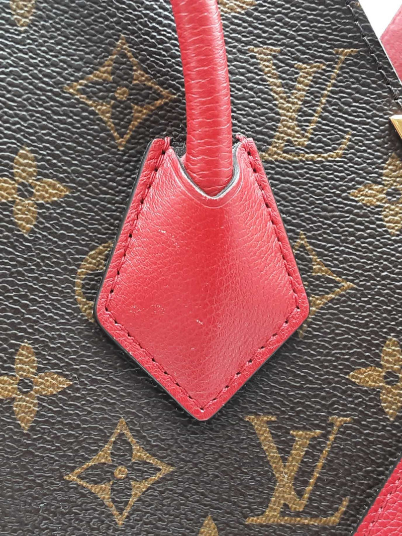 Louis Vuitton Kimono Tote Bag In Monogram Canvas & Cerise Leather Fw0625rzxdu
