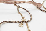 Chanel 5553-a Pinky Beige Rectangle Sunglasses With Chains Eb0426exzde