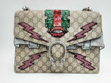 Gucci Supreme Monogram Dionysus Embroidered Shoulder Bag Hs0724ixzsa