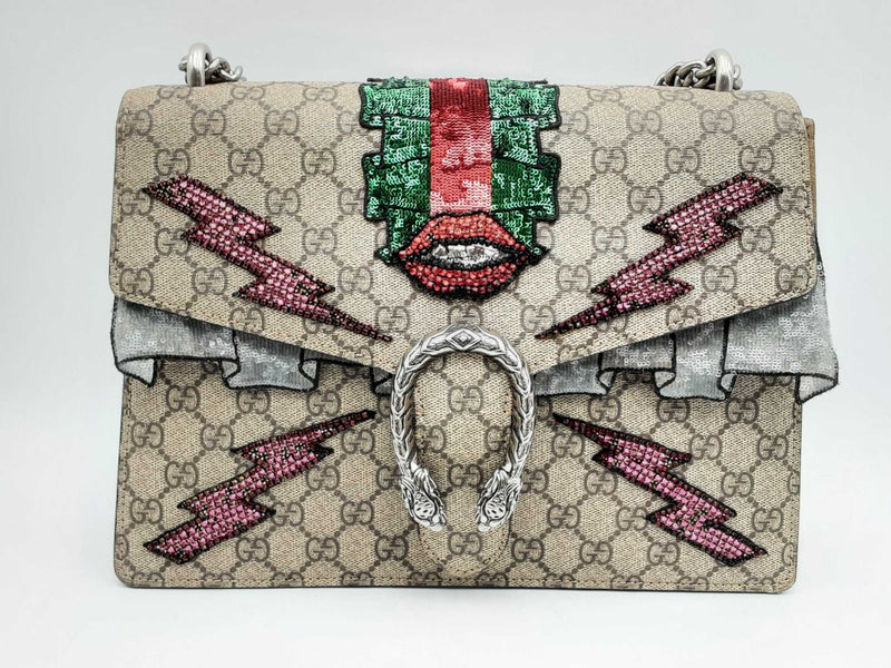 Gucci Supreme Monogram Dionysus Embroidered Shoulder Bag Hs0724ixzsa Max Pawn